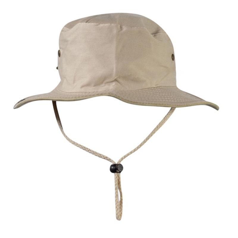 Mens Outdoor Sun Hat Bucket Safari Bush Boonie Hiking Fishing Cap Wide Brim