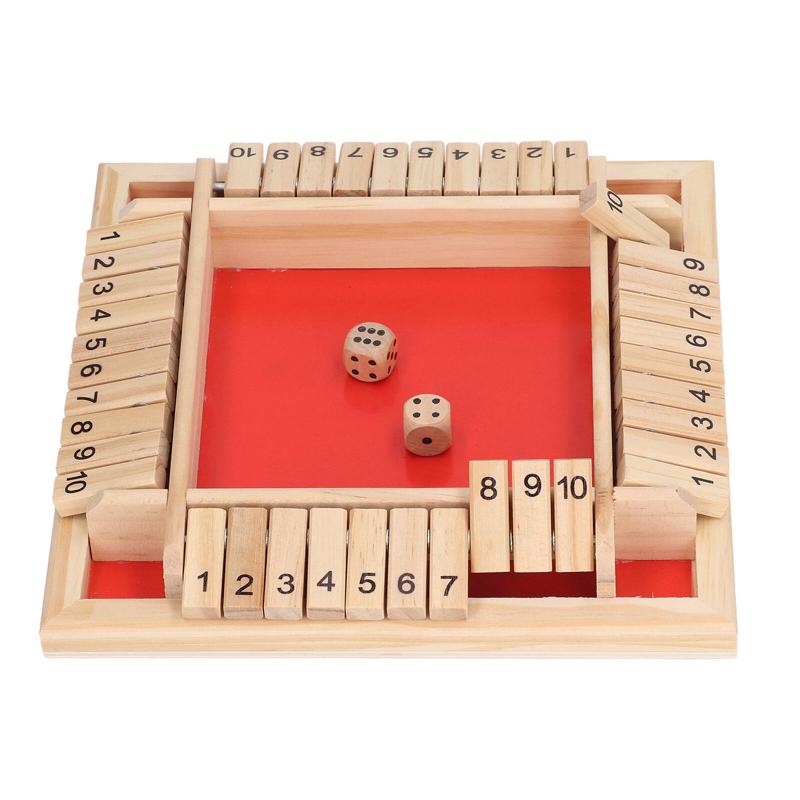 Wooden Box Dice Game Interaction Educational Learning Math Box Dice Game Boa FST