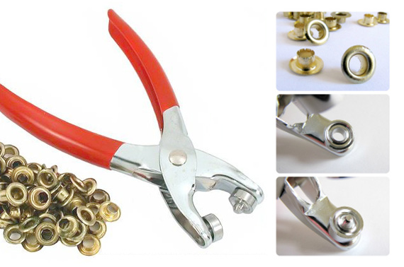 how to use eyelet pliers