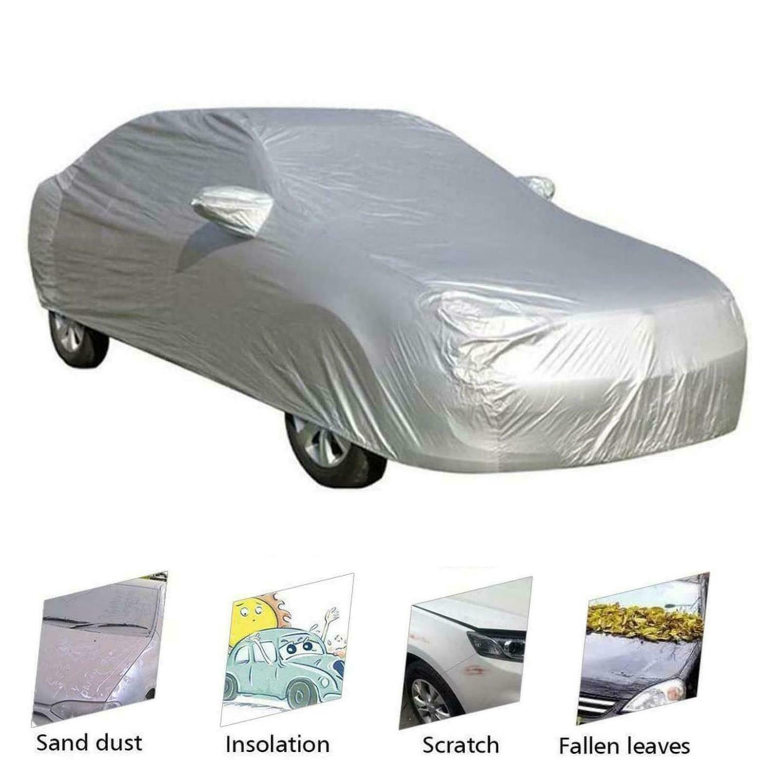 Universal Size Car Cover Waterproof Rain/UV/Dust Resistant Weather ...