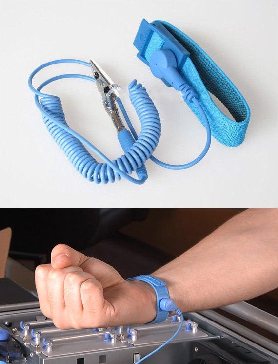 2x AntiStatic Wrist Strap Band with Grounding Wire