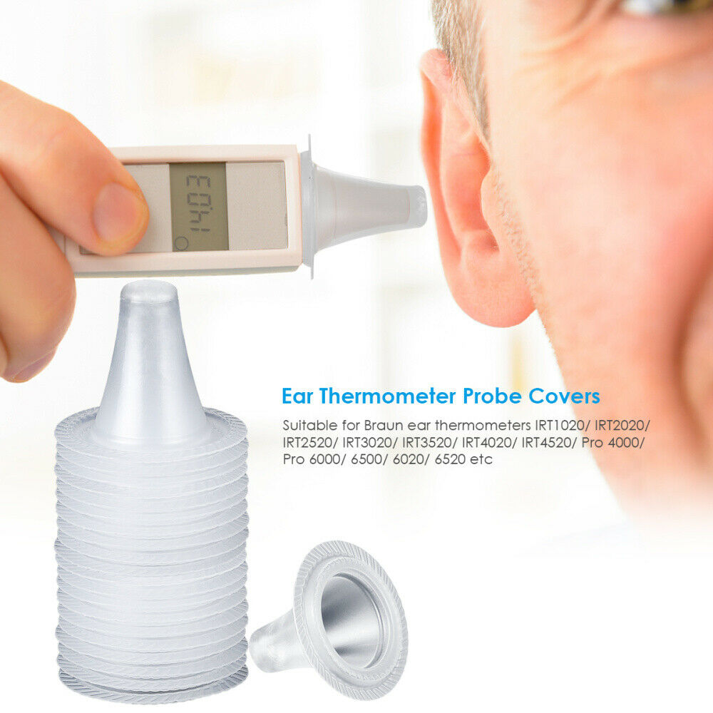 40x Ear Thermometer Replacement Lens Filters Probe Caps For Braun