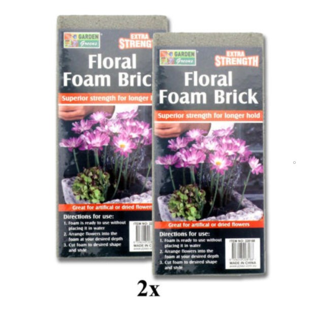 2x Floral Foam Brick Florist Blocks Dry Flower Wedding Bouquet Holder