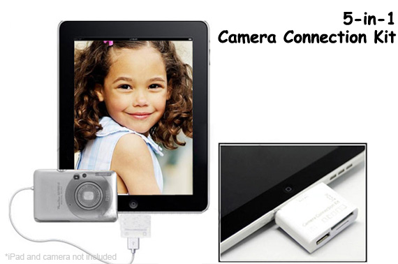 5 in 1 Camera Connection Kit for Apple iPad 1 and iPad 2