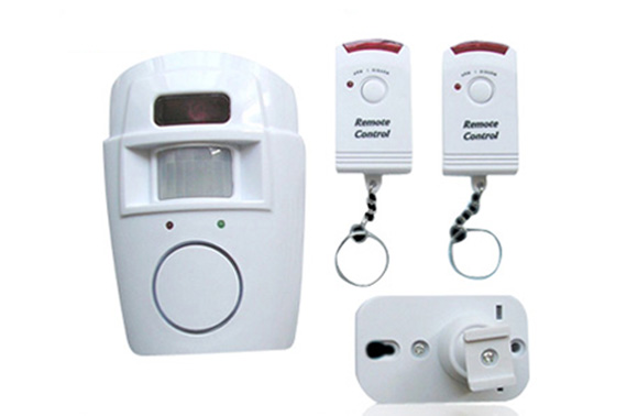 Portable Wireless Motion Sensor Alarm Kit with 2 Remotes