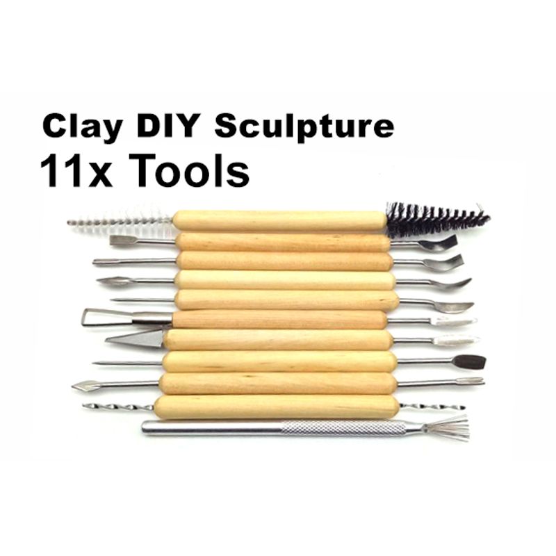 Free shipping 11Pcs Wax Carving Polymer Clay Sculpture Tools
