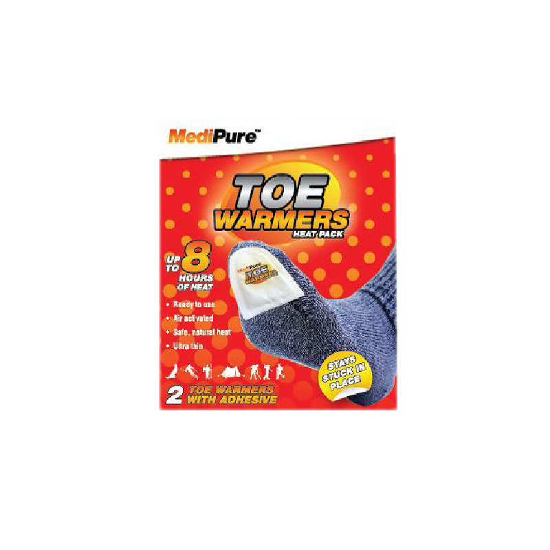 MediPure Toe Warmers 8 Hours of Heat With Adhesive Ultra Thin Air Activated