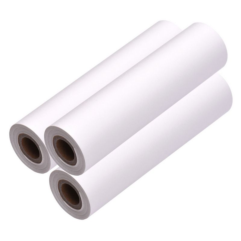 PAPERANG 3 Rolls 111x30mm SelfAdhesive Thermal Paper Roll White Sticky