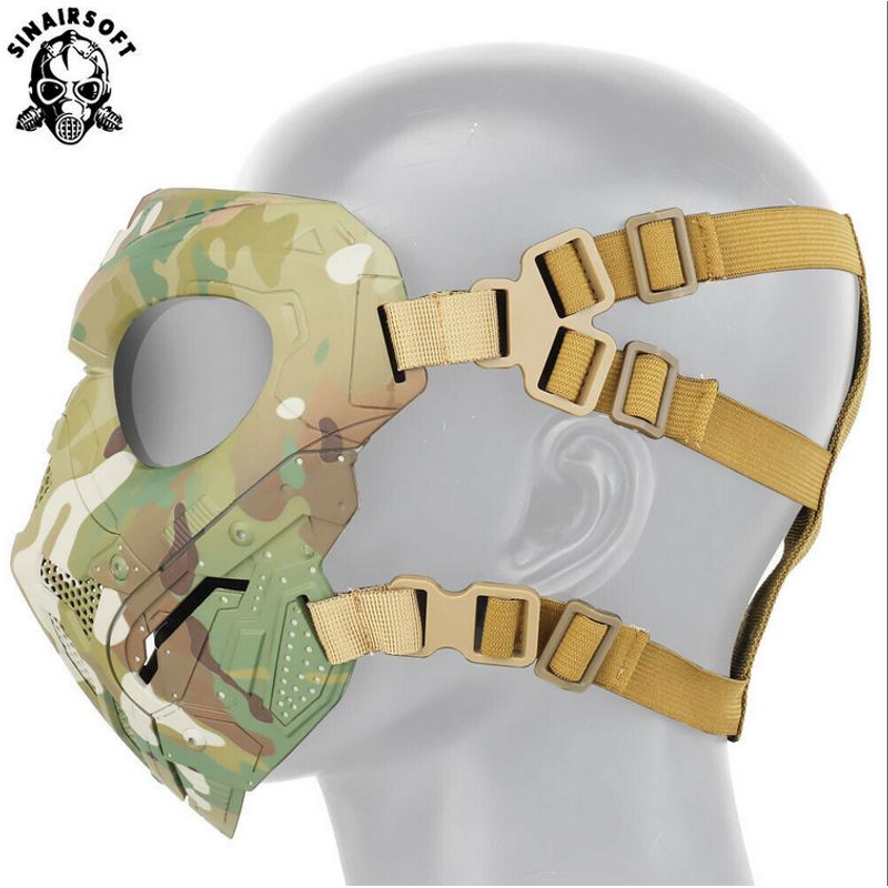 Tactical Lurker Skull Mask Full Face Airsoft CS Protective Hunting