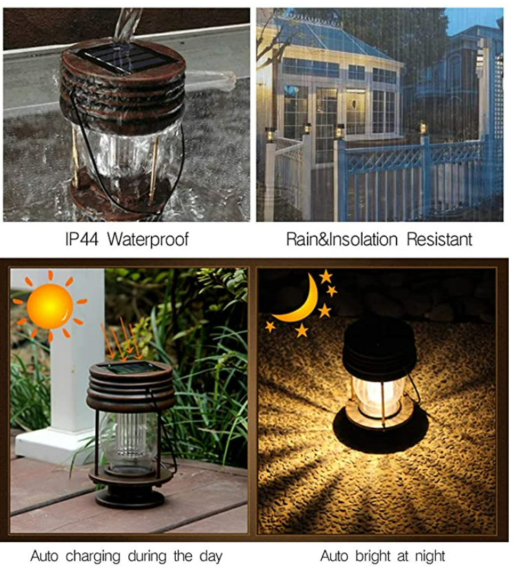 Bright hanging deals solar lights