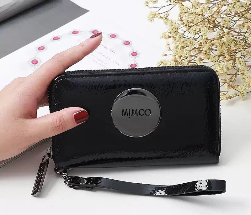 Mimco Wallet Women PU Leather Purse Wallet Large Capacity Makeup