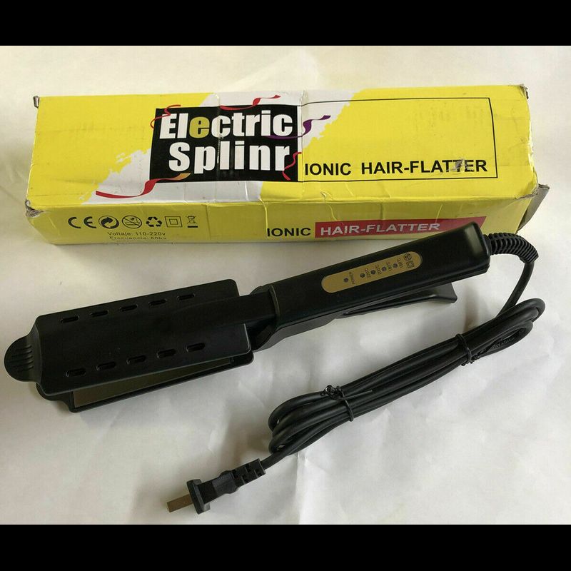 Electric splin clearance ionic hair flatter