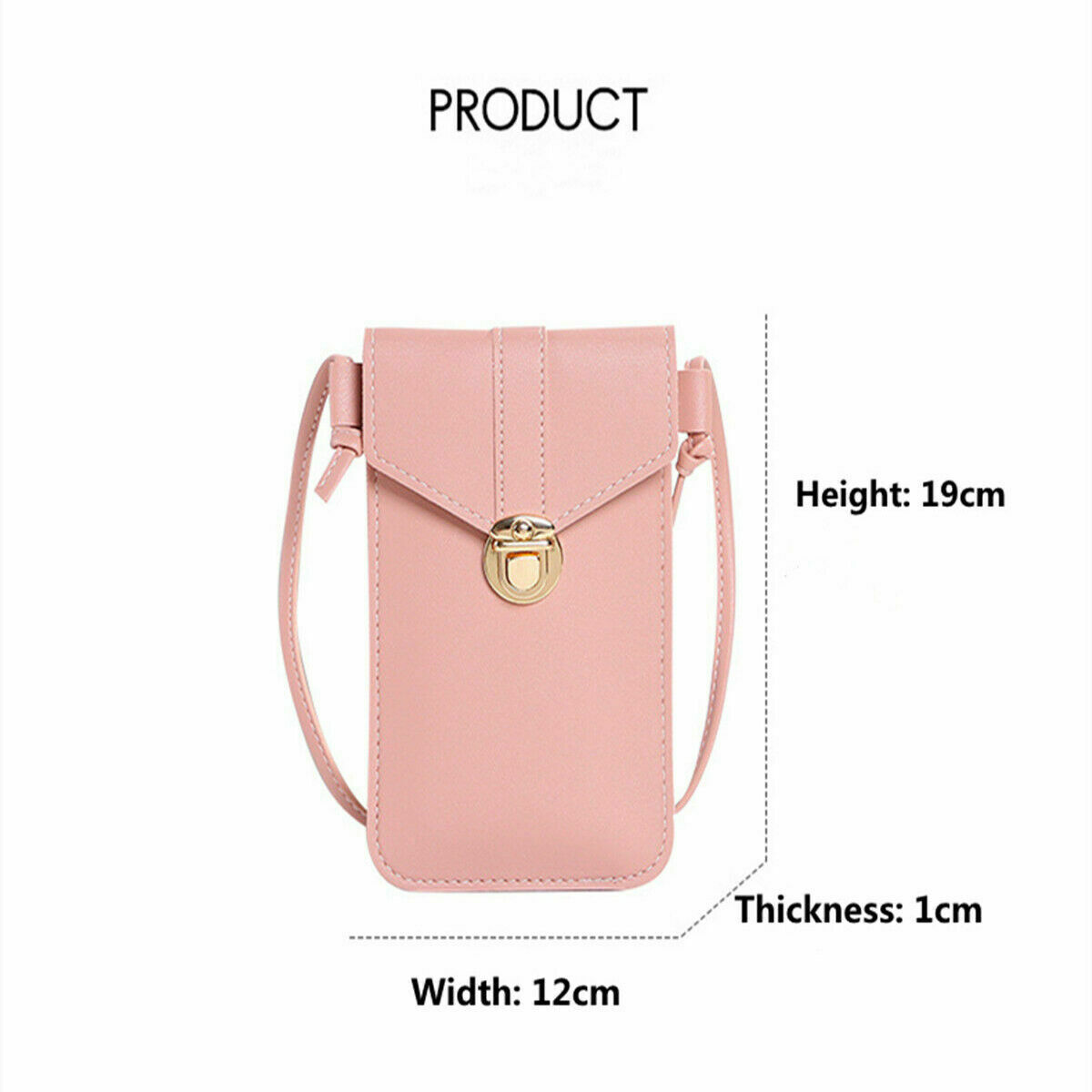 Touchable pu leather change online bag mobile phone bag