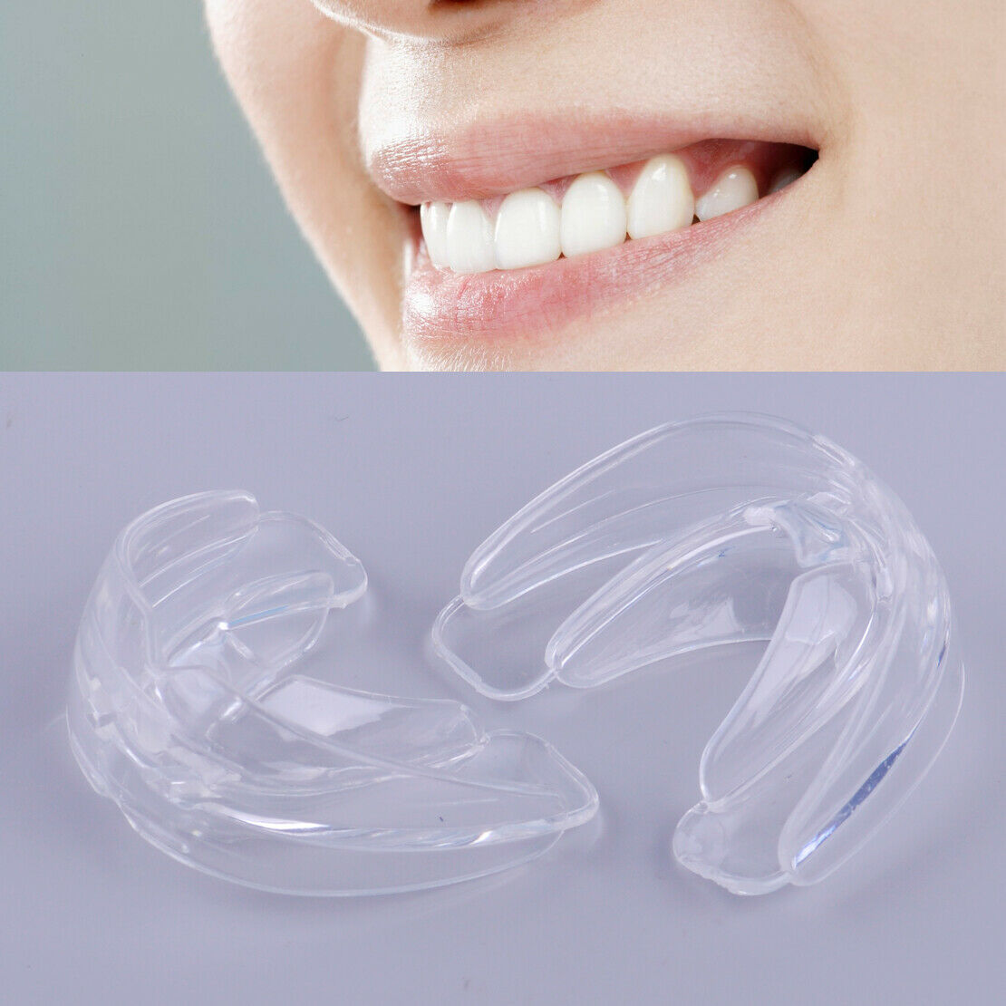 2Pc Soft Hard Dental Orthodontic Teeth Braces Tooth Retainer Corrector ...