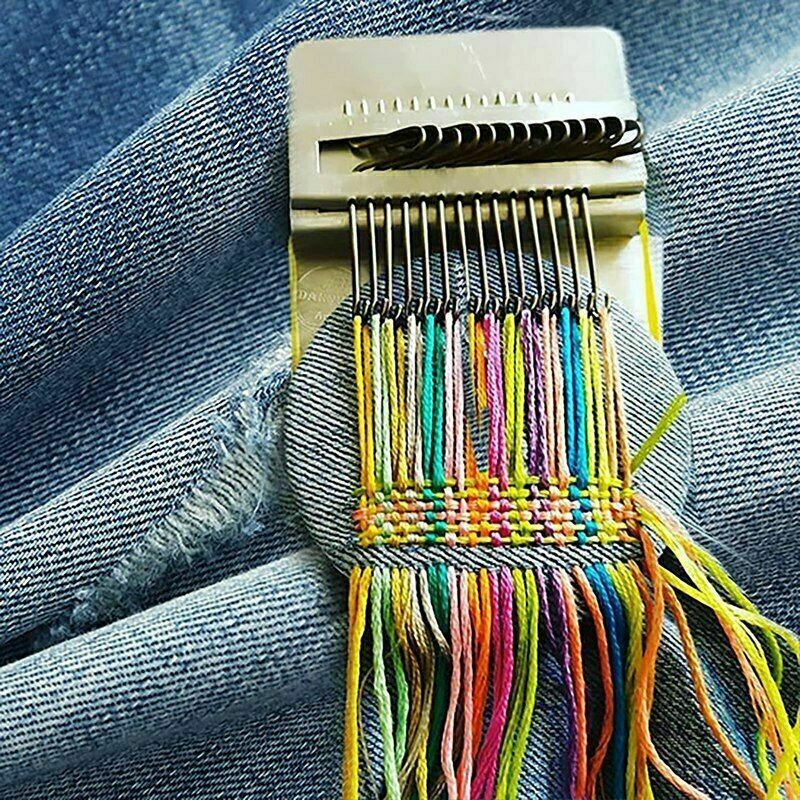 Mini Loom Speedweve Type Weave Tool,Darning Loom ly Mini Mending Convenient  L5M2