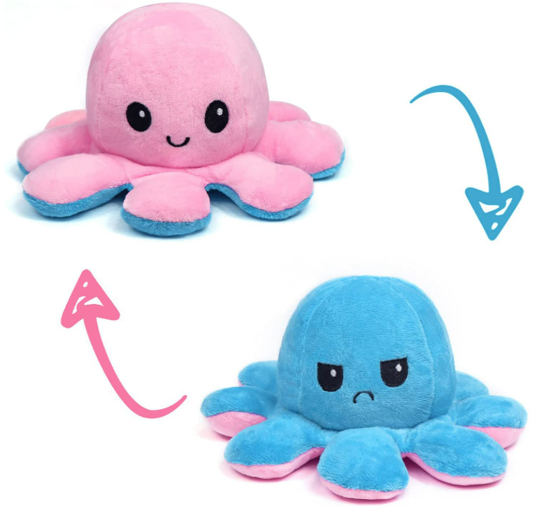 angry octopus plush fire eyes