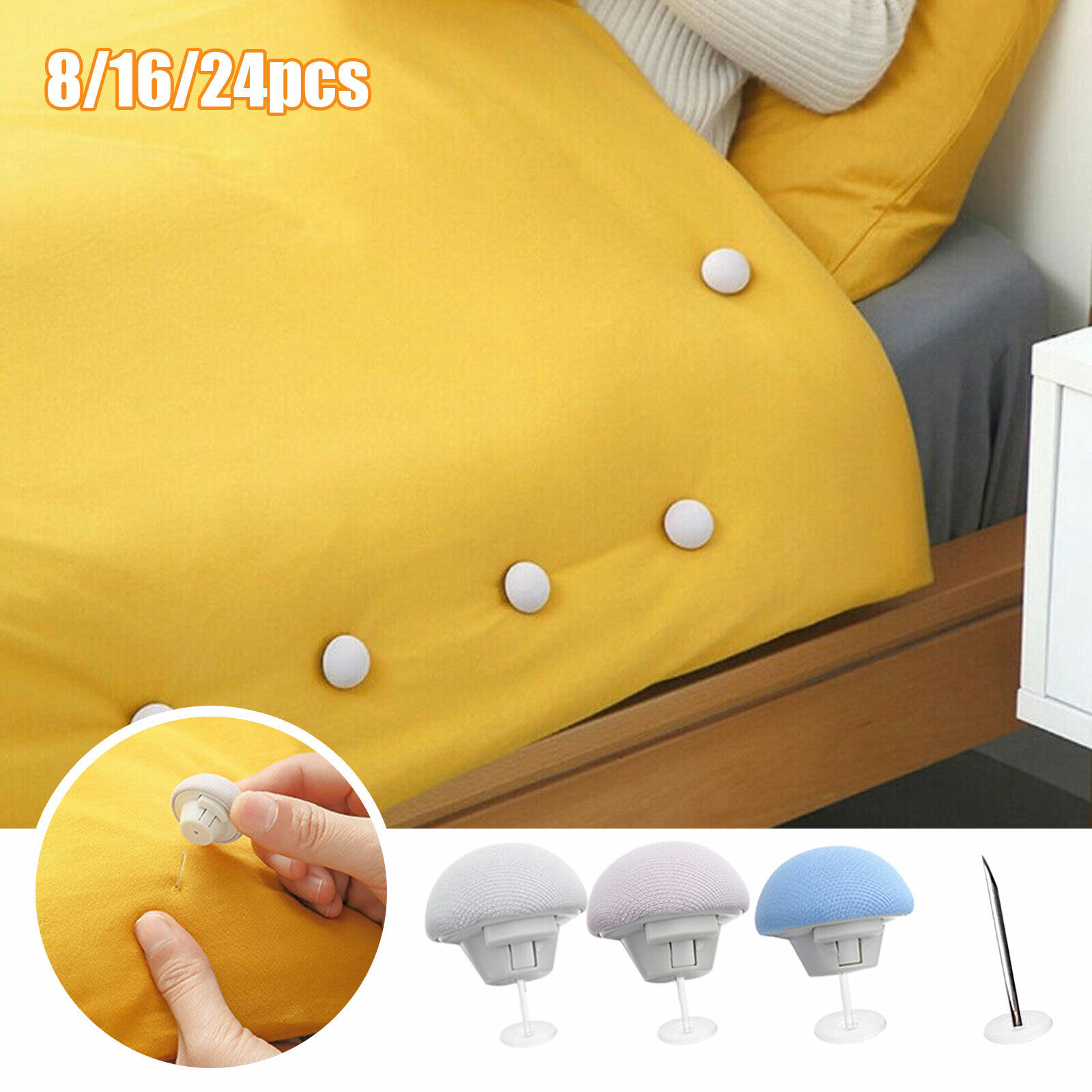 12pcs Bed Sheet Holder Clips Plastic Bed Sheet Clips No-slip Bed