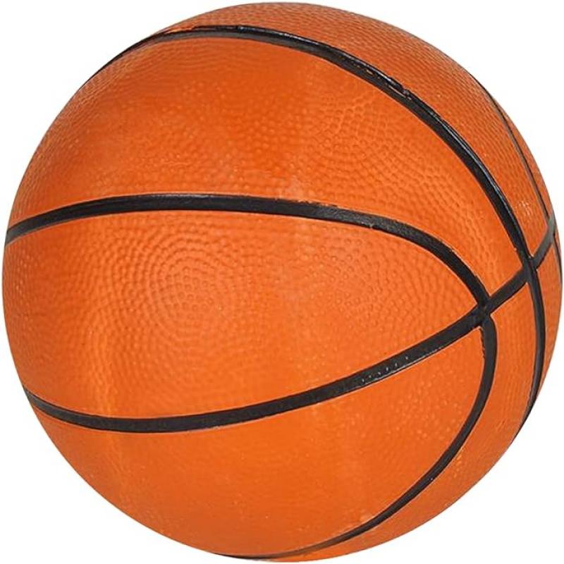 Mini Orange Basketball for Kids, Bouncy 7 Inch Kick Ball 