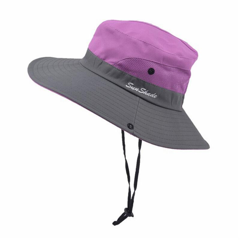 Sun hat Hiking Travel Hat Lady Men Summer Big Wide Brim Hat Cap Beach Visor