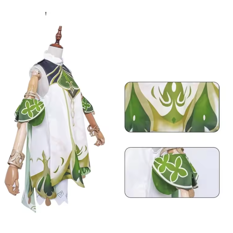 Black S Nahida Cosplay Costume Kusanali Full Outfit Wig Ears Comic Con