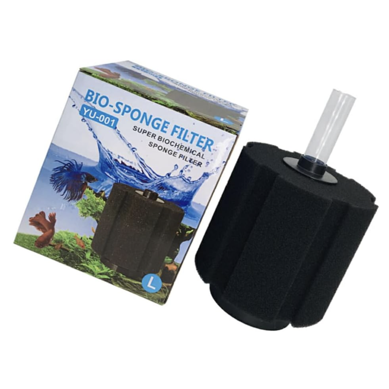 Free shipping Aquarium Filter Plastic Fish Tank Supplies Accessories Flexible Neutral Blue Box