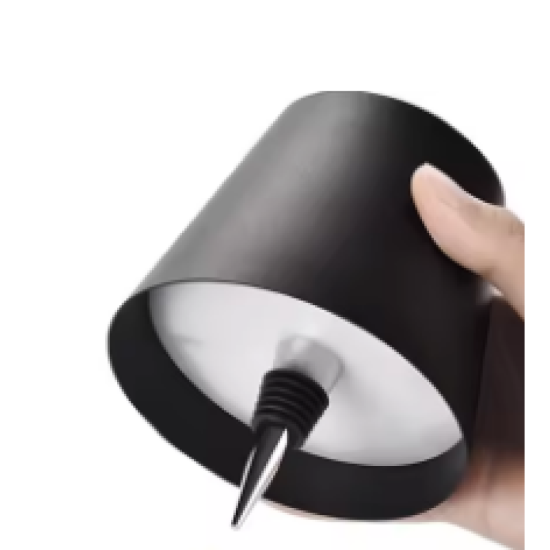 Black A Wireless Bottle Lamp Touch Control 3-Color Night Light