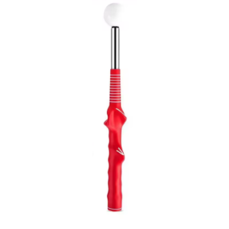 Red Retractable Golf Swing Practice Stick Indoor Training Aid