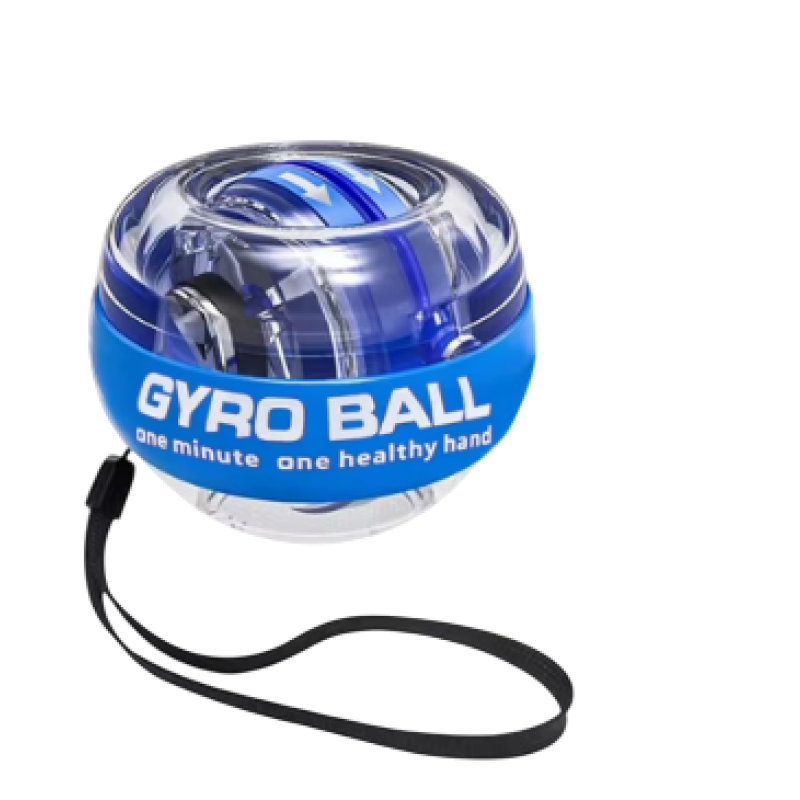 Blue-without LED Wrist Power Ball Grip Strength Training Device Self-Starting 