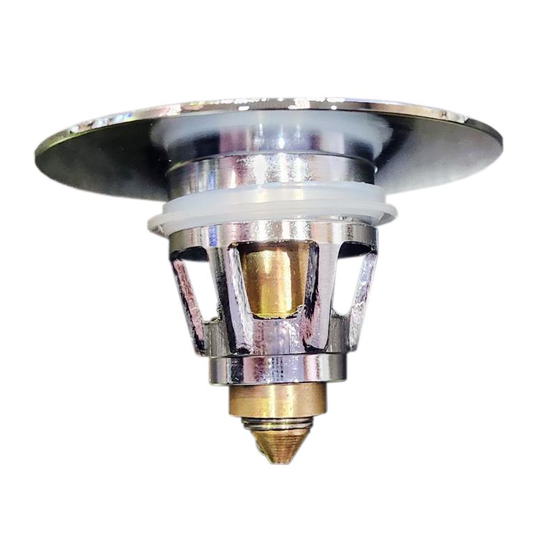 Universal Steel Push Type Drain Filter Bounce Core Wash Sink Basin Drain Filter