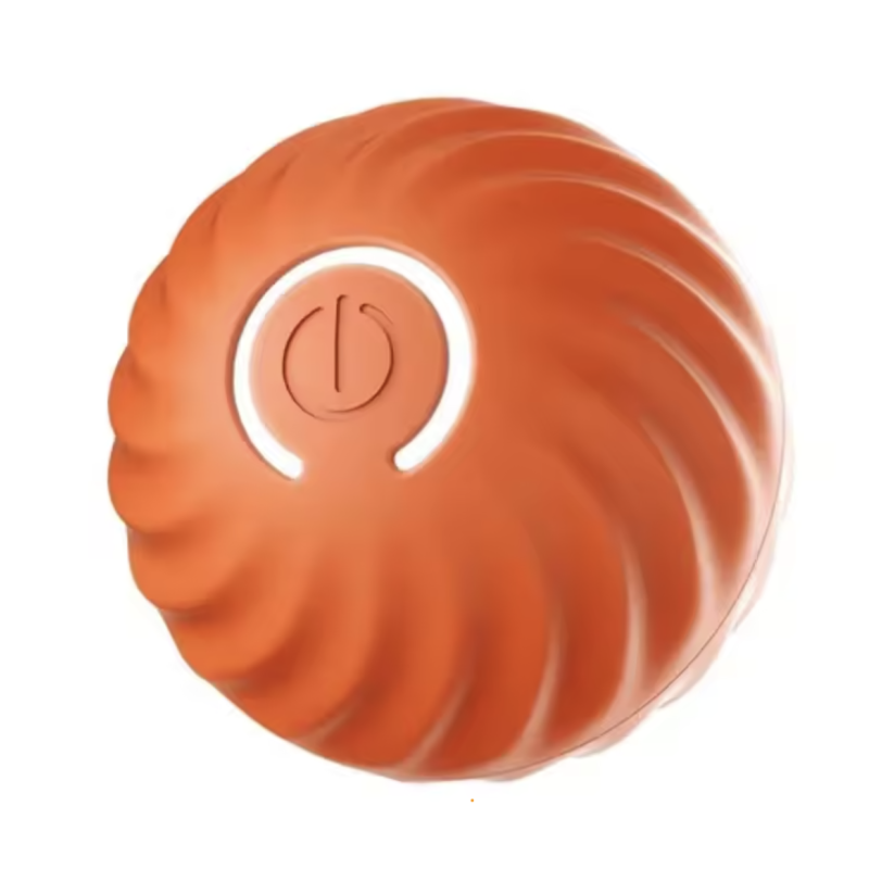 Orange Automatic Moving USB Smart Dog Toy Ball for Puppies