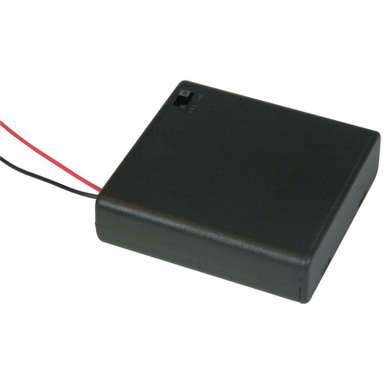 Free shipping 4AA Switched Battery Enclosure