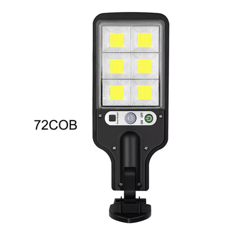 Black Solar LED Outdoor Wall Lamp Human Body Sensor 616