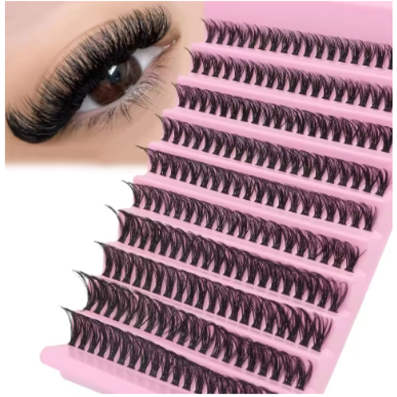 Brushed Chrome 40D Volume Eyelash Extensions Kit D Curl Mixed Length