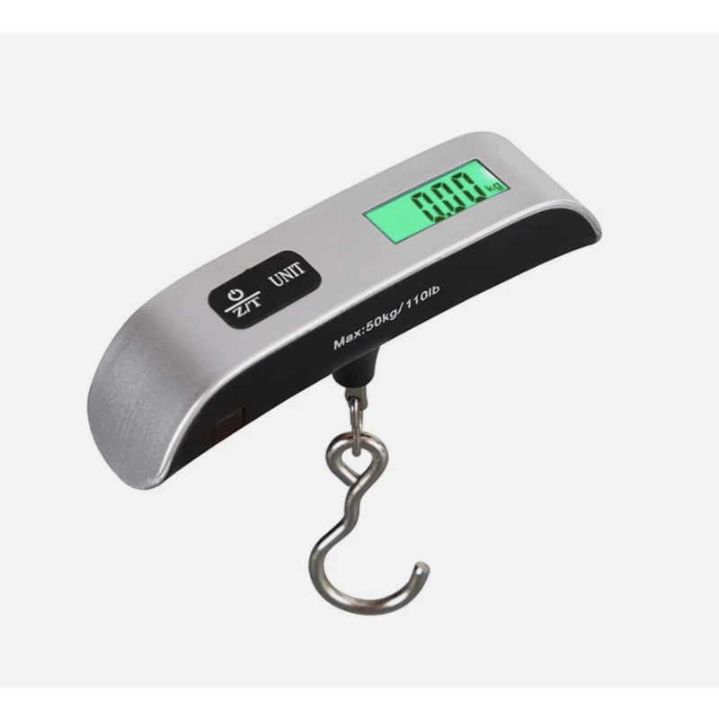 Digital LCD Luggage Scale 110lb/50kg Electronic Hanging Travel Weighing Tool