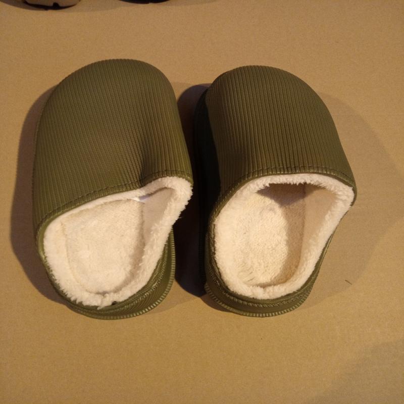 Green 40–41 Waterproof Non-Slip Winter Warm Slippers for Men & Women