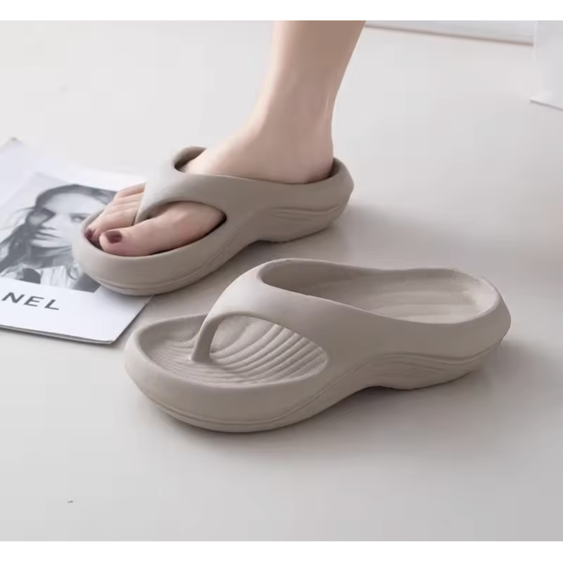 Gray 38–39 EVA Beach Flip-Flops for Men & Women