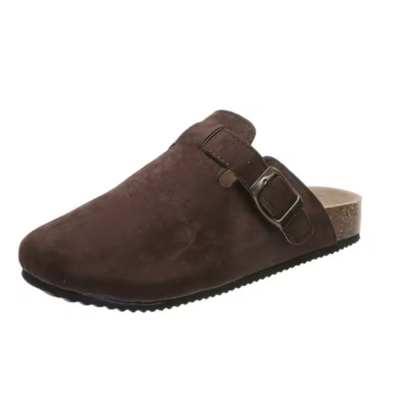 Dark Brown Size 39 Cork Suede Clogs Women’s Summer Sandals & Men’s Mules