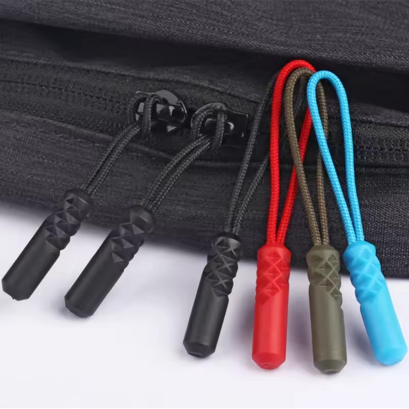 Black 30 pcs Zipper Pull Replacement Set for Bags and Backpacks