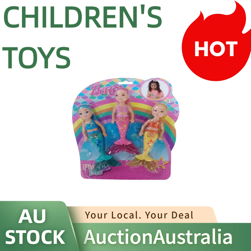 Tuko Mermaid Doll Set for 3  Girls Gifts, 3Packs
