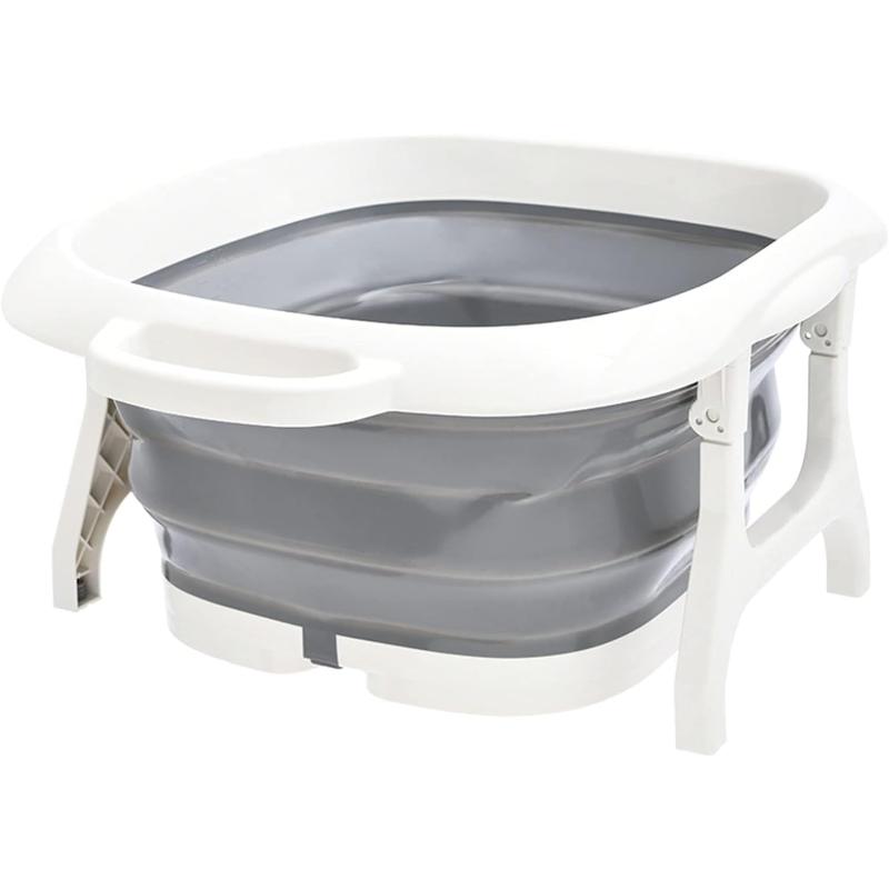 15L Foot Spa Bucket with Foot Massage Ball, Folding Foot Bathtub
