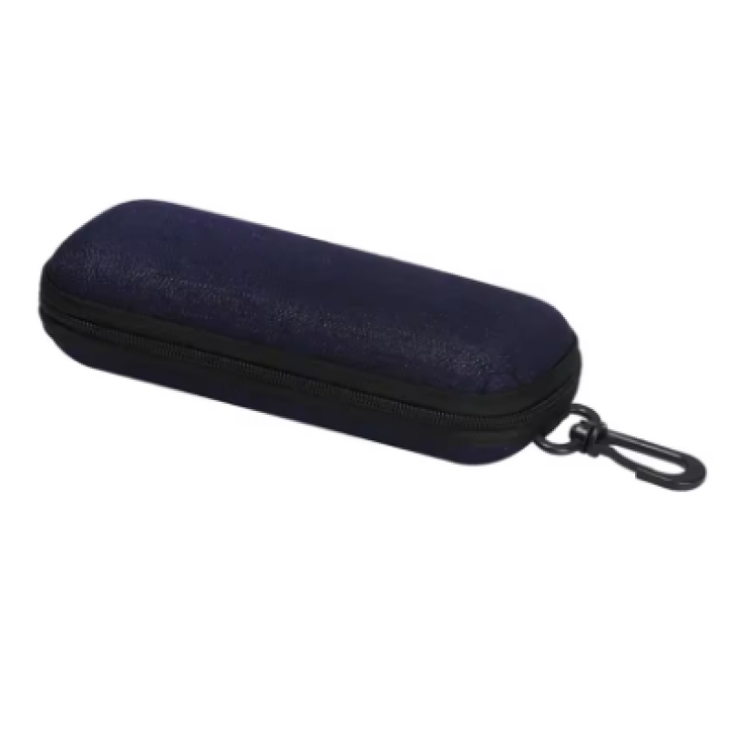 Black Denim fabric glasses case zipper sunglasses protection bag