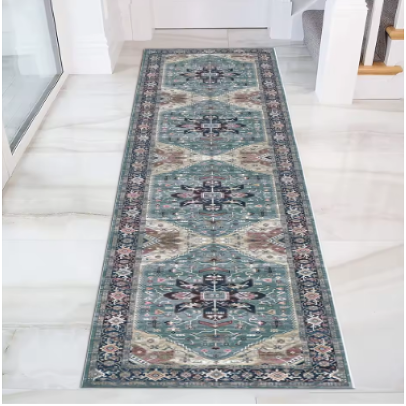 SJR-A 40X120CM Soft non-slip crystal velvet boho carpet for home.