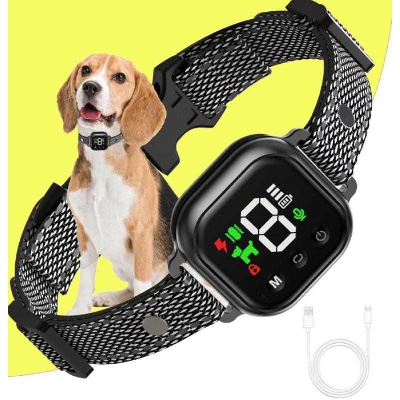 Anti-barking collar 8-level sensitivity adjustment AI microchip Equipped