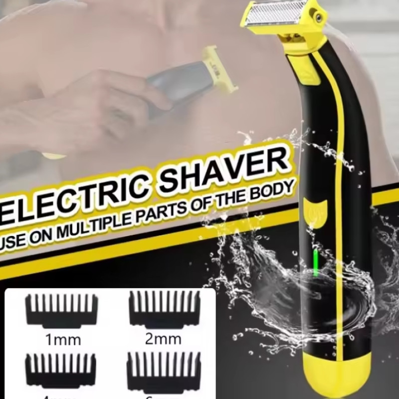 Electric Shaver for Men Beard Trimmer Razor Body Trimer USB Rechargeable 