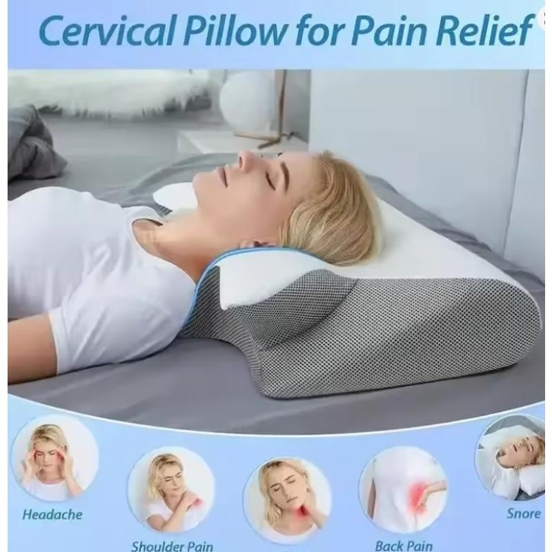 1pc Memory Foam Cervical Pillow Neck Protection Slow Rebound Memory Pillow case