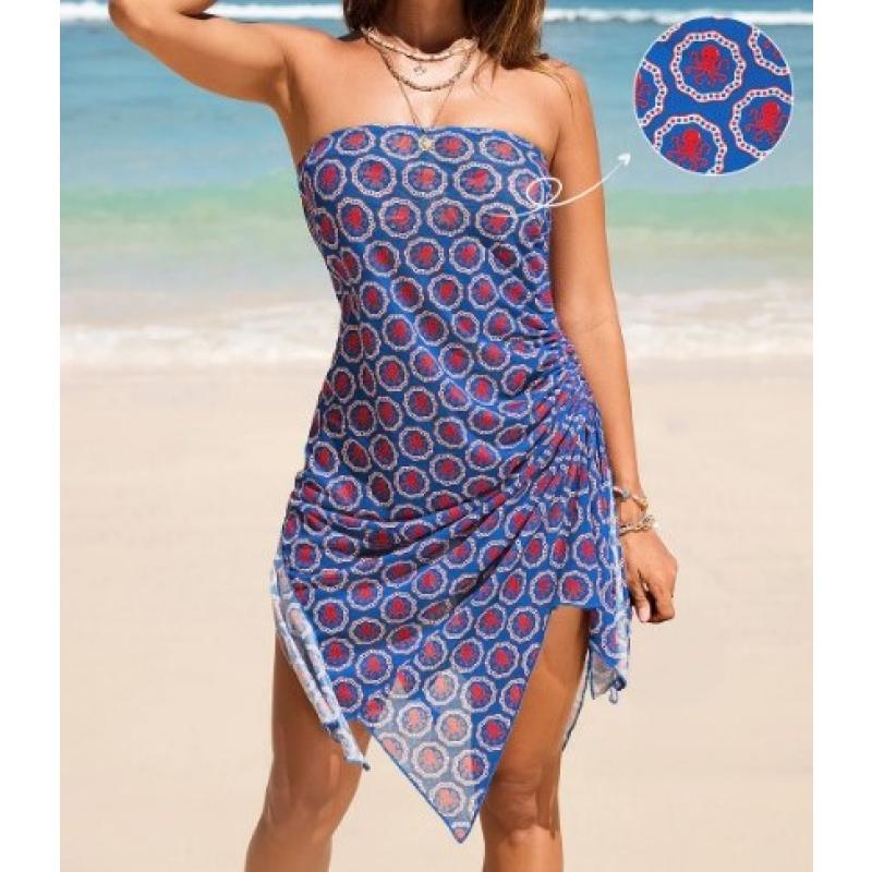 Size M Mermaid Mood Geo Cover-Up Sarong