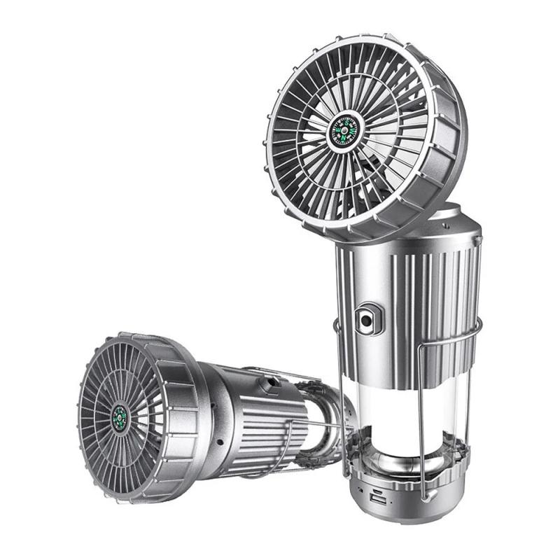 Outdoor solar electric fan lamp camping lamp portable stretch switch camping lamp BT SPEAKER