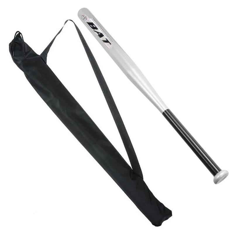 Olisicht Baseball Bat Steel 32 in Black with Carry Bag