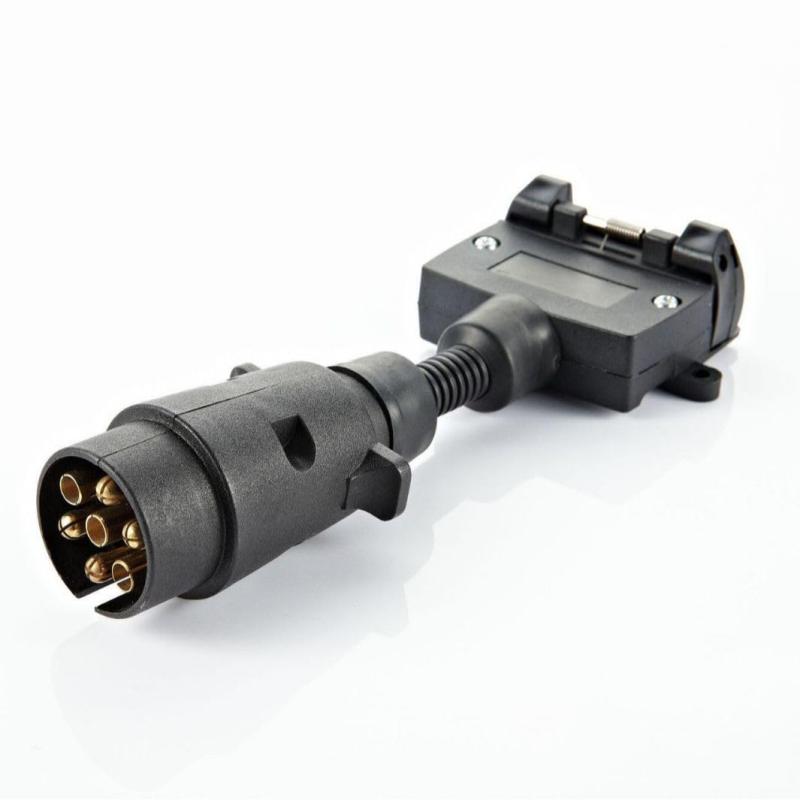  Car Trailer Plug - Durable Plastic Connector with High Conductivity Copper Contacts for RVs & Trail