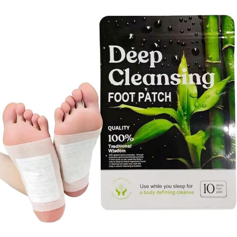 Detox Foot Patches Pads Body Toxins Feet Slimming Deep-Cleansing Herbal Natural